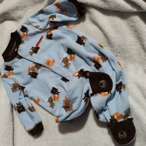 Fleece Footed Onsie Sleeper Boys